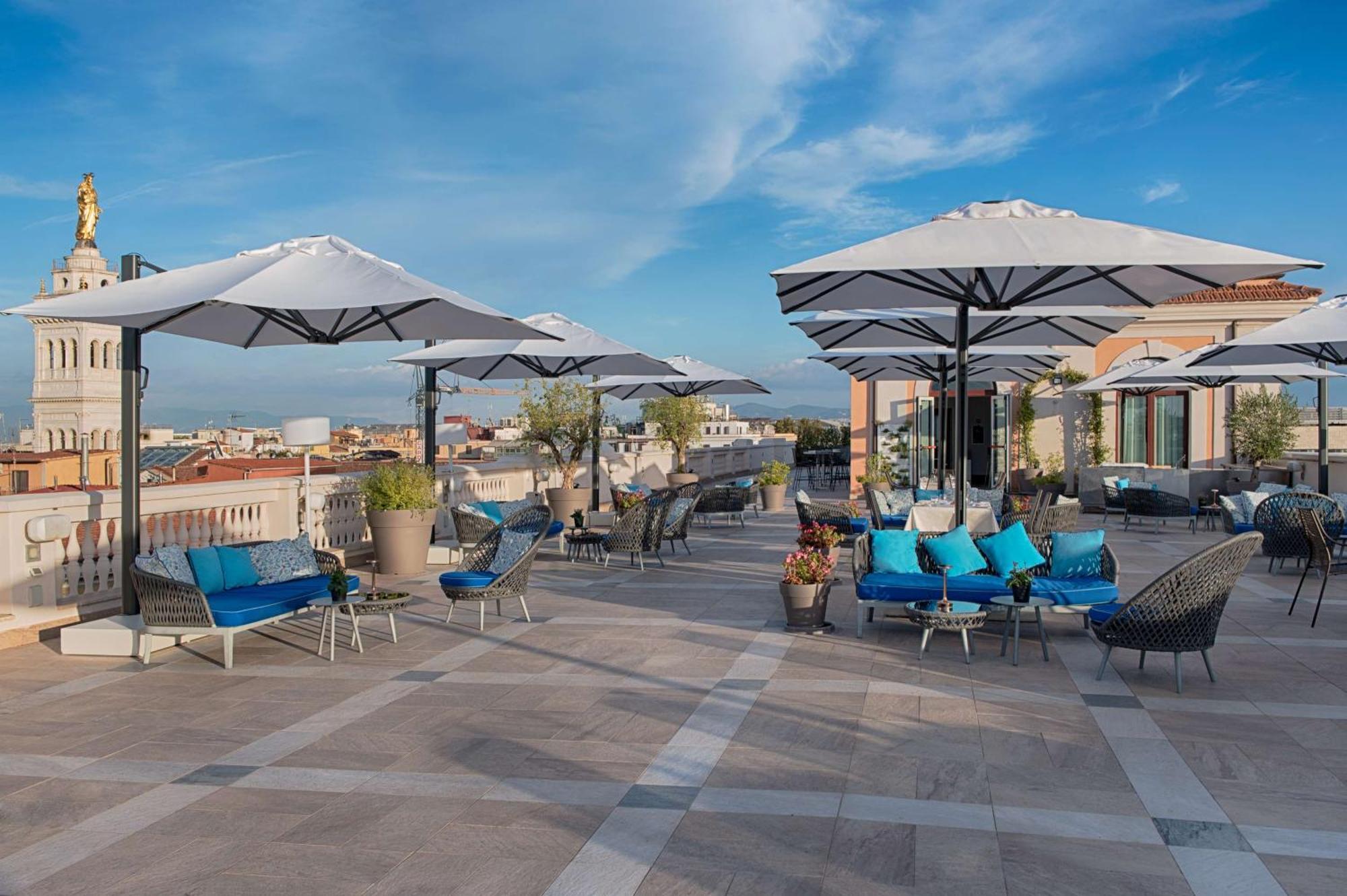 ホテル Nh コレクション パラッツォ チンクエチェント ローマ エクステリア 写真 Rooftop terrace
